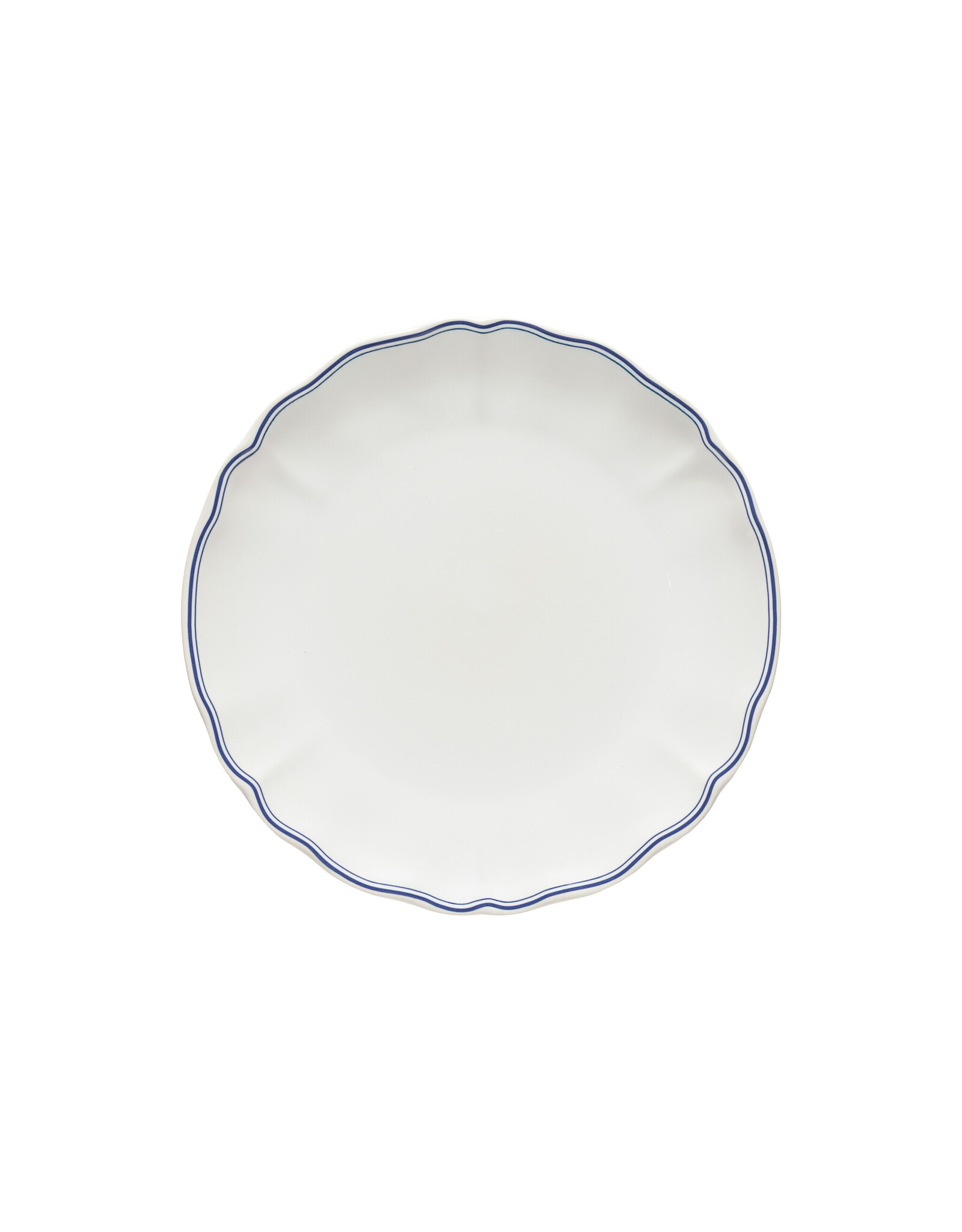 Dinerbord 27cm Vila wit-blauw rand