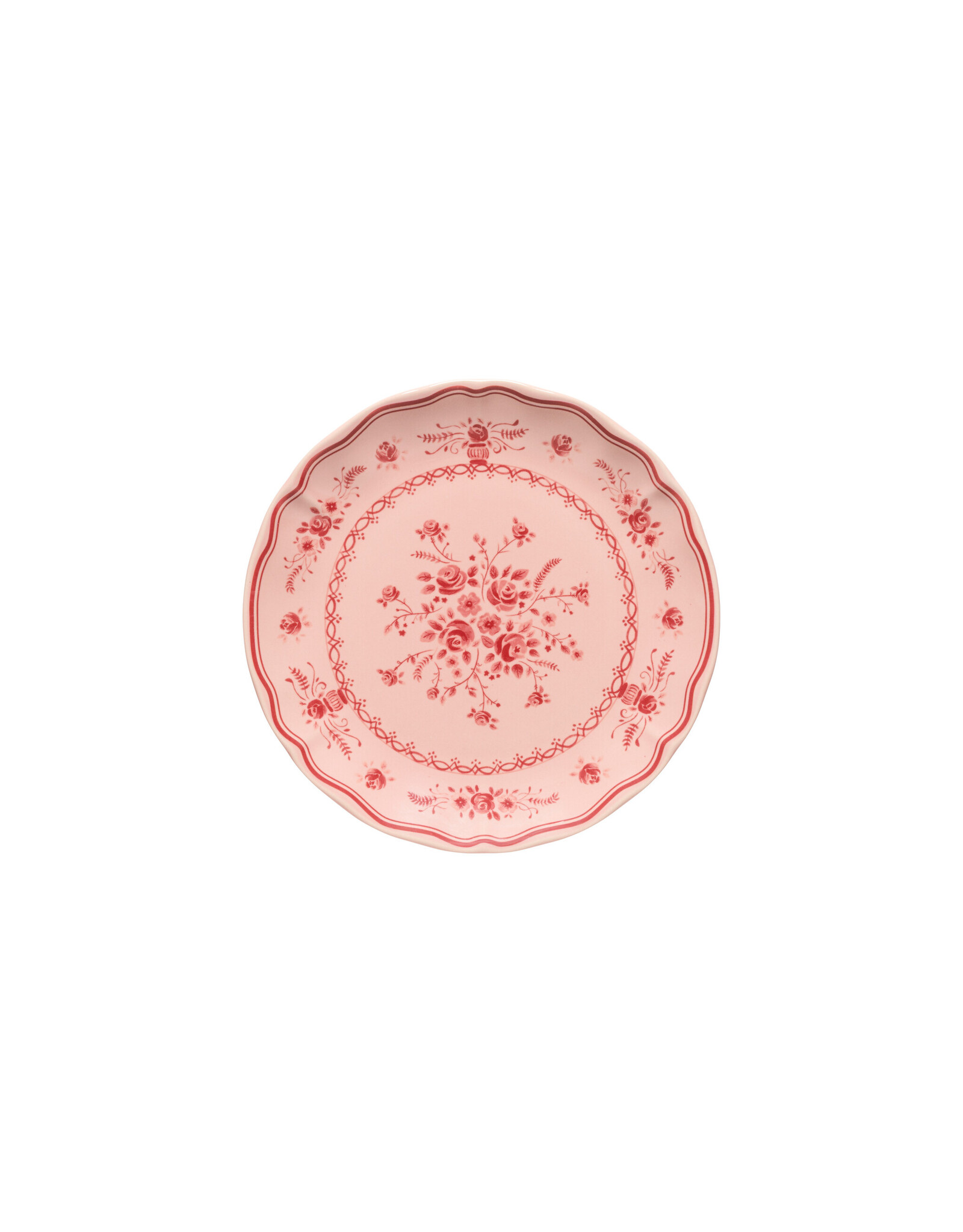 Ontbijtbord 21cm Vila roze-rood