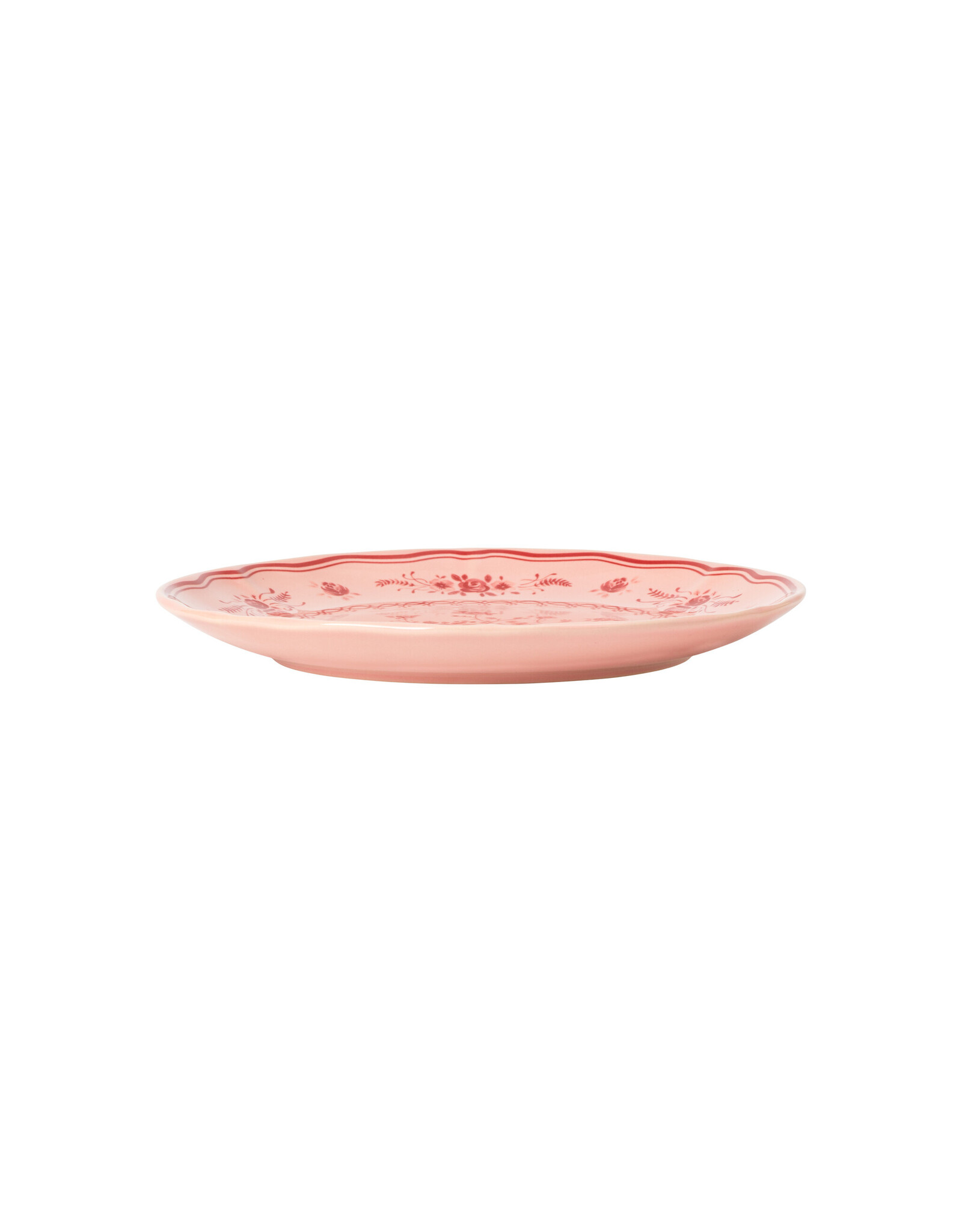 Ontbijtbord 21cm Vila roze-rood