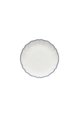 Ontbijtbord 21cm Vila wit-blauw rand