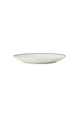 Ontbijtbord 21cm Vila wit-blauw rand