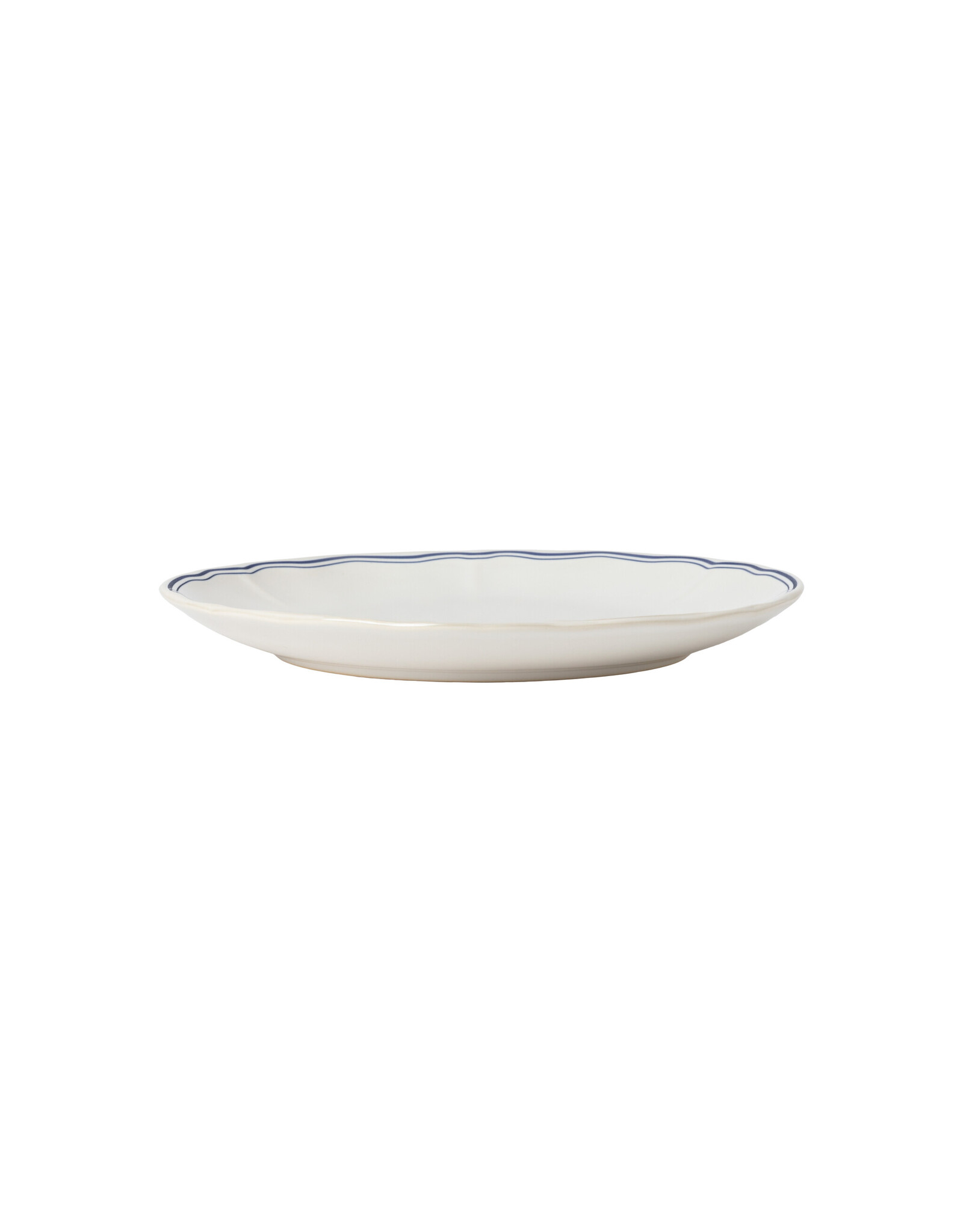 Ontbijtbord 21cm Vila wit-blauw rand