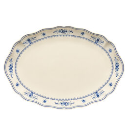 Ovale schaal 40 cm VILA Beige-blauw