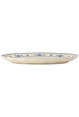 Ovale schaal 40 cm VILA Beige-blauw