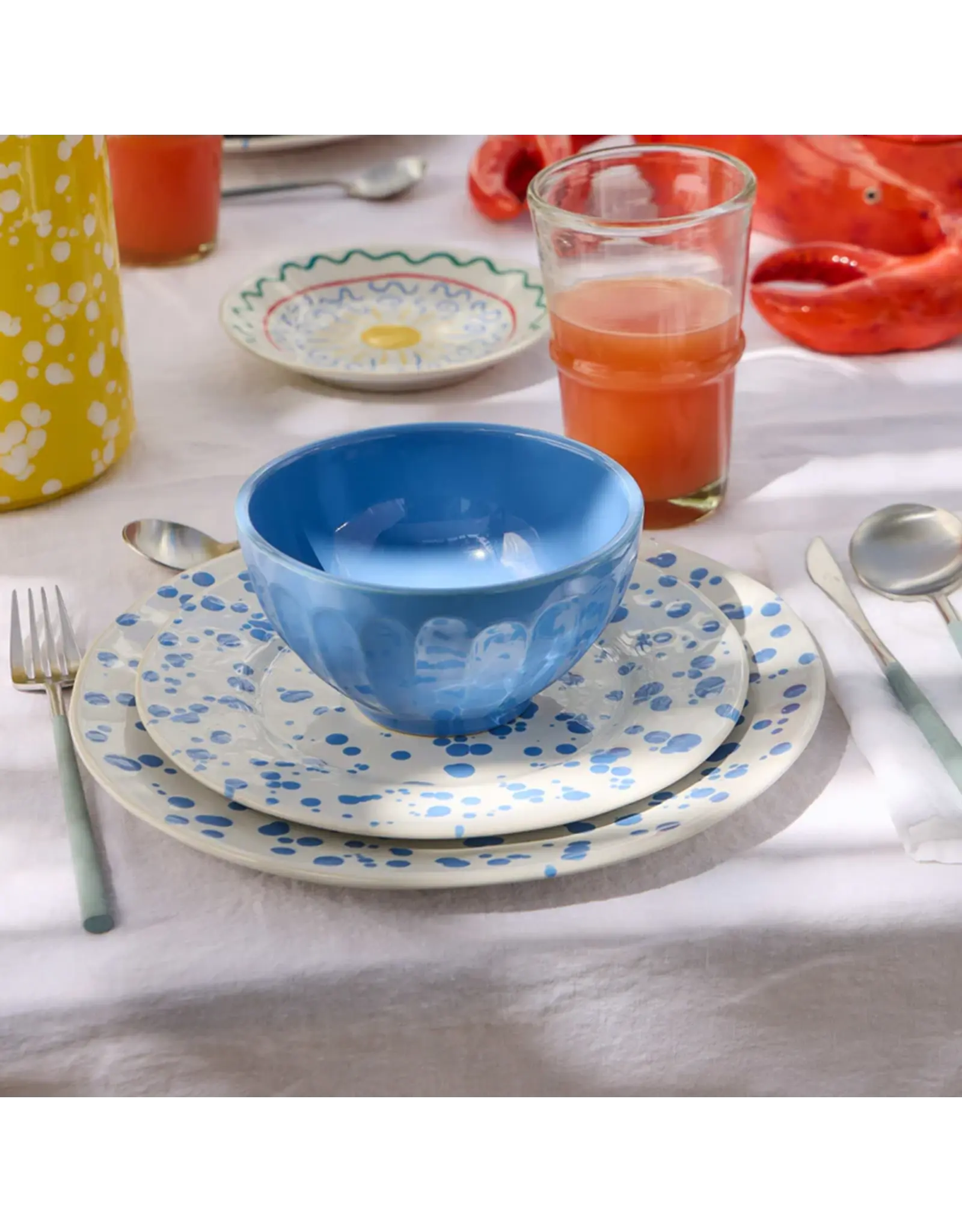 Ontbijtbord 22 cm RAFAELA blauw