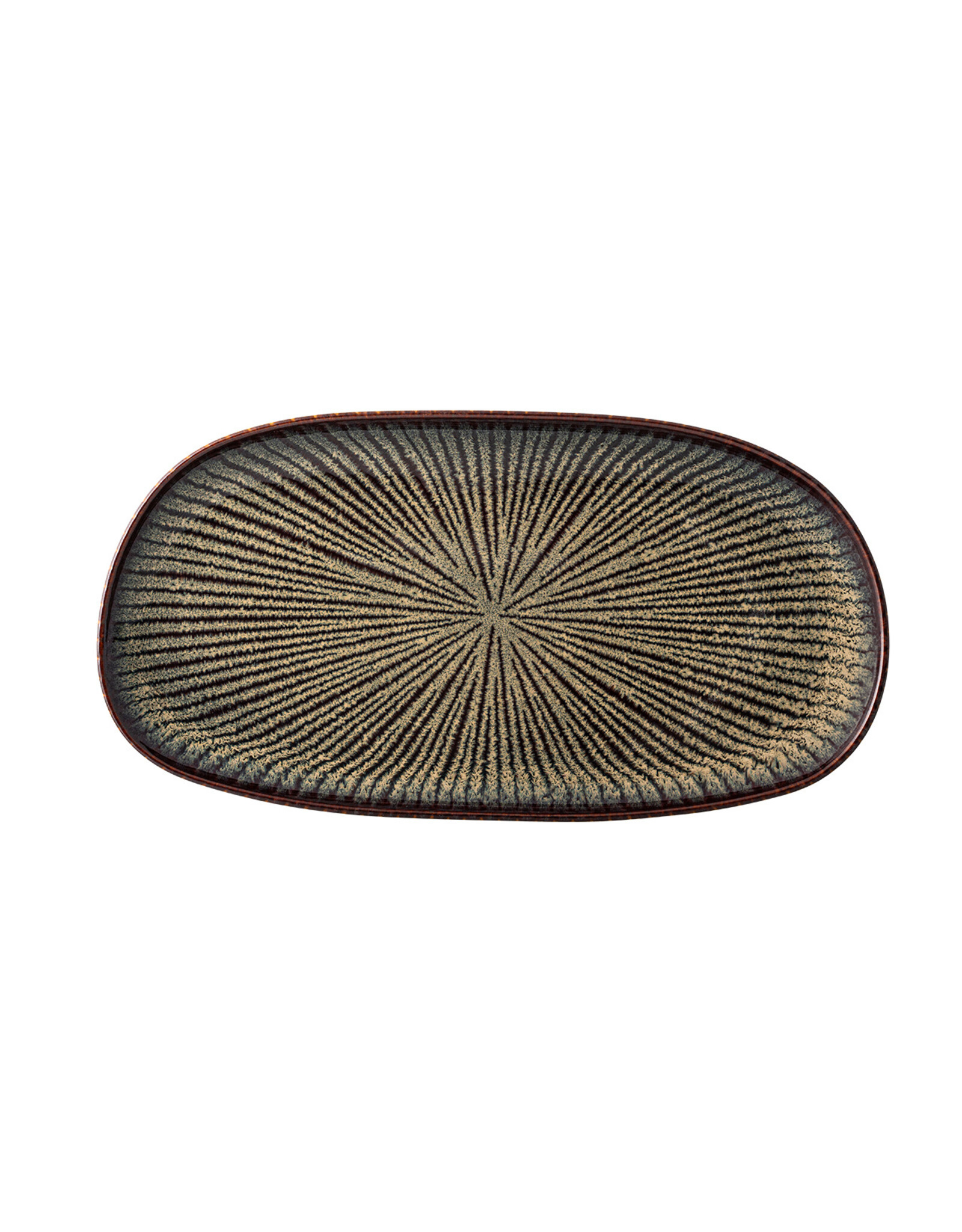 Schaal ovaal 30x16cm Shangri-la donker