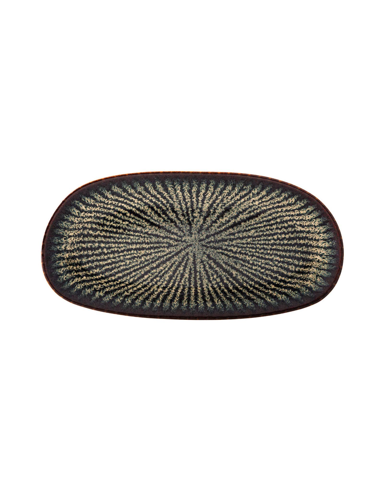 Schaal ovaal 20x10cm Shangri-la donker