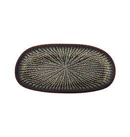 Schaal ovaal 20x10cm Shangri-la donker