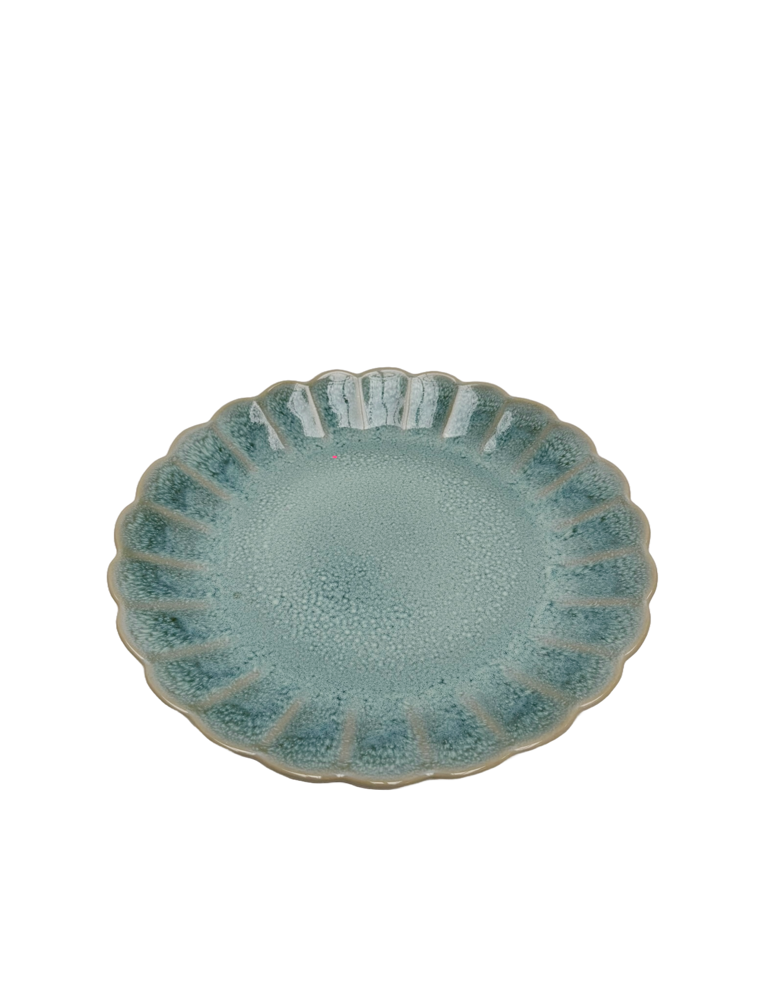 Ontbijtbord bloem 20cm Pedra Praia groen