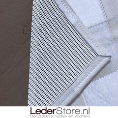 Koeienhuid patchwork off-white 180x120cm
