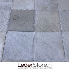 Koeienhuid patchwork off-white 180x120cm