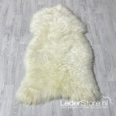 Traditional white sheepskin