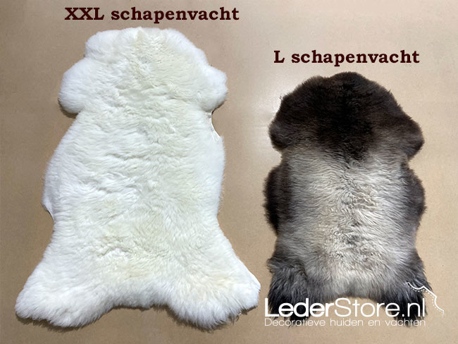 Large and small sheepskin