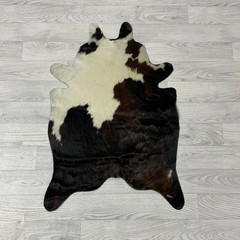 Kleine koeienhuid bruin zwart wit 90x60cm