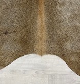 Koeienhuid bruin grijs 145x145cm XS