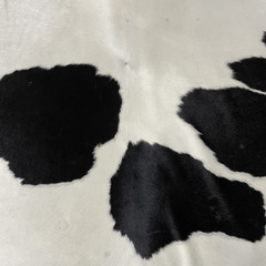 Cowhide black white 210x210cm