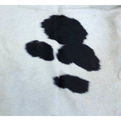 Cowhide black cream 245x215cm