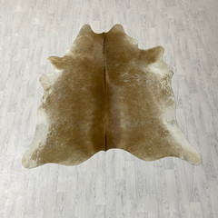 Cowhide brown white 205x190cm