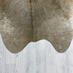 Koeienhuid bruin grijs wit 200x205cm
