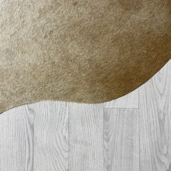 Cowhide brown grey white 200x205cm
