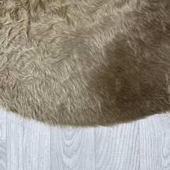 Koeienhuid beige champagne 215x190cm