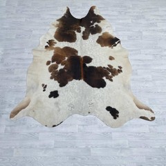Koeienhuid bruin zwart wit 235x205cm