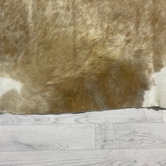 Koeienhuid beige bruin wit 225x220cm