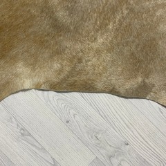 Koeienhuid beige bruin wit 225x220cm