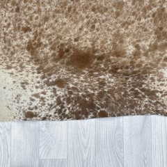 Koeienhuid bruin wit 230x225cm XL