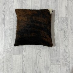 Cowhide cushion brown white black normandier 40x40cm