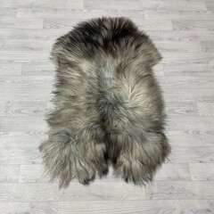 Icelander sheepskin brown gray cream white 110x70cm M