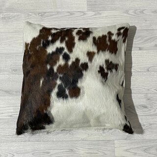 Koeienhuid kussen bruin zwart wit Normandiër 50x50cm