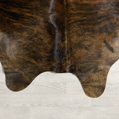 Cowhide brown black brindle 230x215cm XL