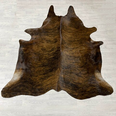 Cowhide brown black brindle 255x210cm XXL