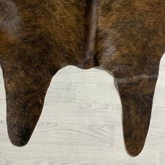 Koeienhuid bruin zwart brindle 255x210cm XXL