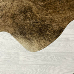 Cowhide brown black brindle 240x195cm XL