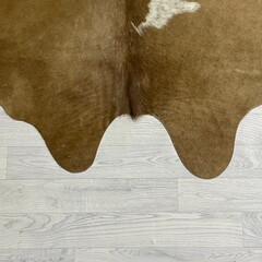 Koeienhuid bruin wit 185x190cm S