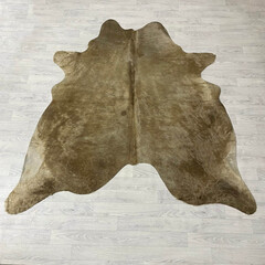 Koeienhuid beige bruin 200x190cm S