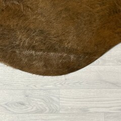 Koeienhuid bruin wit 210x185cm S