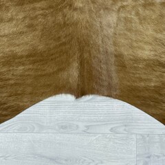 Koeienhuid bruin zwart wit 190x185cm S