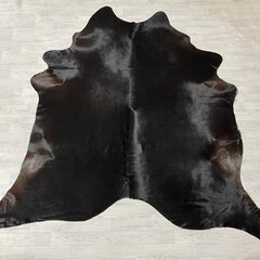 Cowhide black brown 225x230cm XL