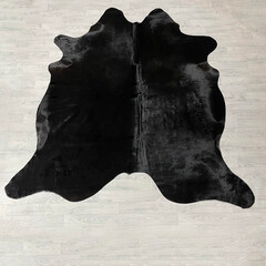 Koeienhuid zwart 230x225cm XL