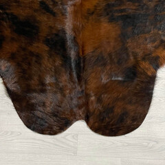 Cowhide black brown white tricolor Normandier 215x200cm M/L