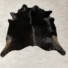 Koeienhuid bruin zwart wit 225x220cm M/L
