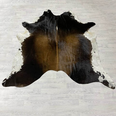 Koeienhuid bruin zwart wit 210x220cm M/L