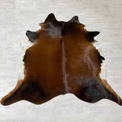 Cowhide brown black white 235x220cm XL