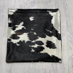 Koeienhuid kussens bruin zwart wit Normandiër 50x50cm