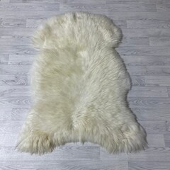 Sheepskin white 125x100cm XL