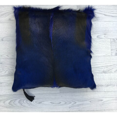 Springbok cushion blue dyed 45x45cm