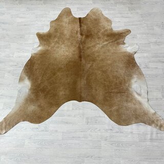 Koeienhuid bruin wit 240x230cm XL